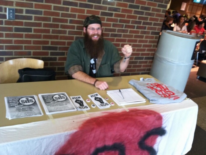 Preston Gilmore, communist neckbeard, is the lead organizer of the 2013 and 2014 Amren counterprotests